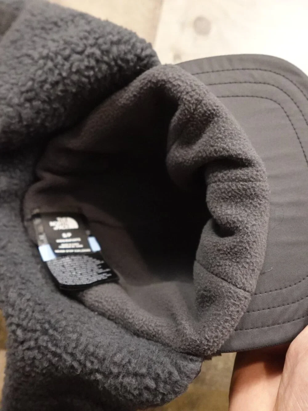 The North Face Forrest Fleece Trapper Hat Kids S/P Dark Gray Winter Earflap